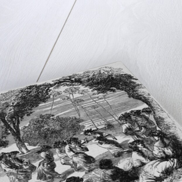 The Upa-Upa Dance in Tahiti by Anonymous