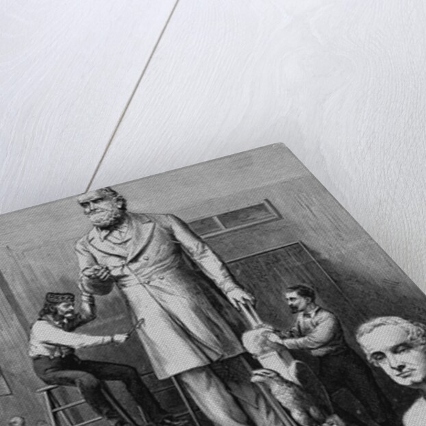 New York City - The studio of Wilson MacDonald, sculptor - The statue of Hon. Edward Bates, of Missouri, ordered by the city of St. Louis to be erecte by Anonymous