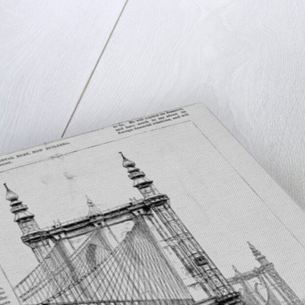 New York - Miss Linda Gilbert's plan for making use of the Brooklyn Bridge Towers as observatories by Anonymous