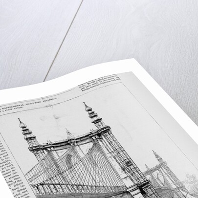 New York - Miss Linda Gilbert's plan for making use of the Brooklyn Bridge Towers as observatories by Anonymous