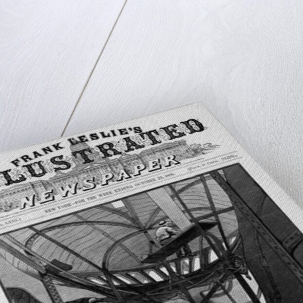 New York - Completing the Bartholdi Statue of Liberty - view of the interior of the upper portion of the statue. From a sketch by a staff artist. by Anonymous
