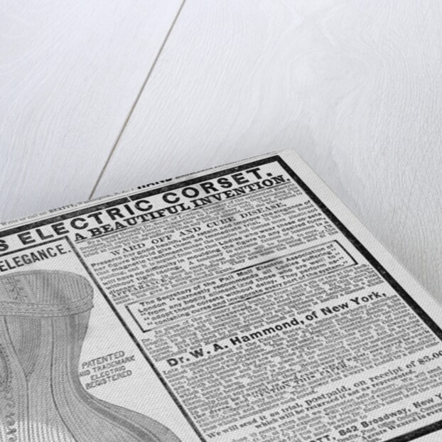 An advertisement for Dr. Scott's electrical corset by Anonymous