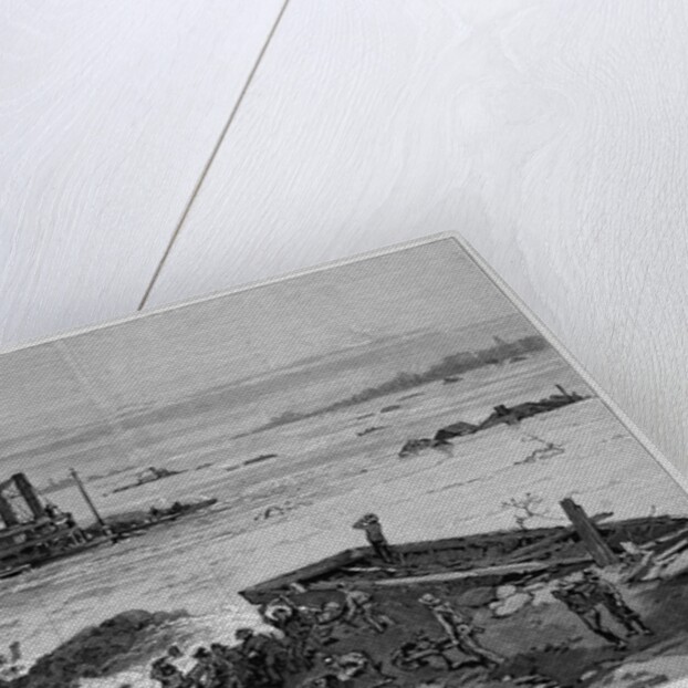 The flood on the lower Mississippi - mending a levee by Charles Graham
