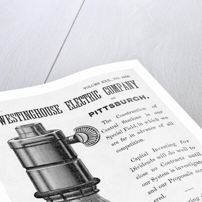 An advertisement for the Westinghouse Electric Company of Pittsburgh by Anonymous