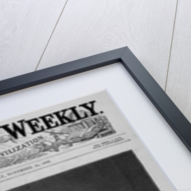 Harper's Weekly Magazine Cover with Portrait of Frederick Douglass by Anonymous