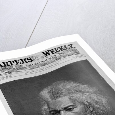 Harper's Weekly Magazine Cover with Portrait of Frederick Douglass by Anonymous