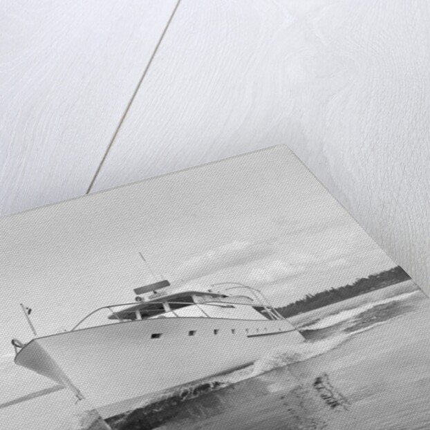 Bow of the Blue Heron Yacht by Anonymous