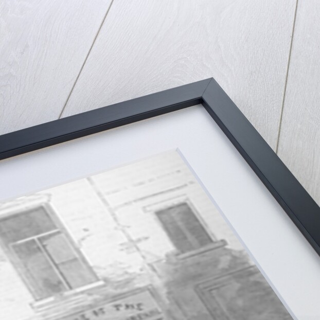 Illustration of Men Congregating Outside of the Provost Marshal's Office by Anonymous