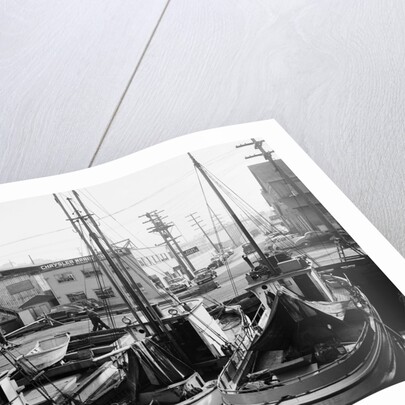 Fishing Boat Sitka and Others Moored at Seattle Docks by Anonymous