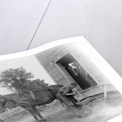 Blacksmith Shoeing a Horse by Anonymous