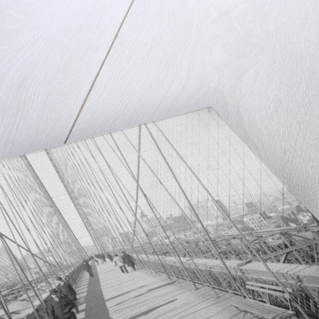 Walkway on Brooklyn Bridge by Anonymous