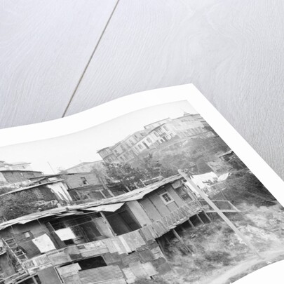 Shacks of Hillside Slum by Anonymous