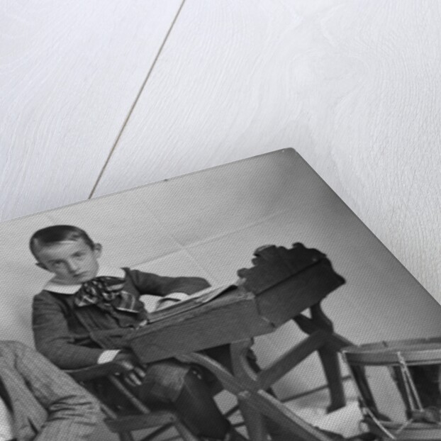 Brothers, Toys, and School Desk by Anonymous
