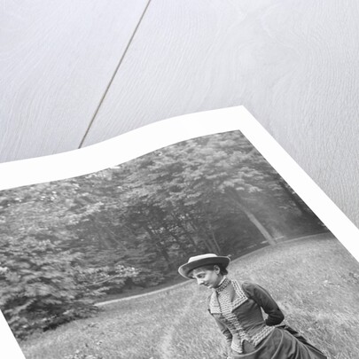 Woman in Wooded Meadow by Anonymous