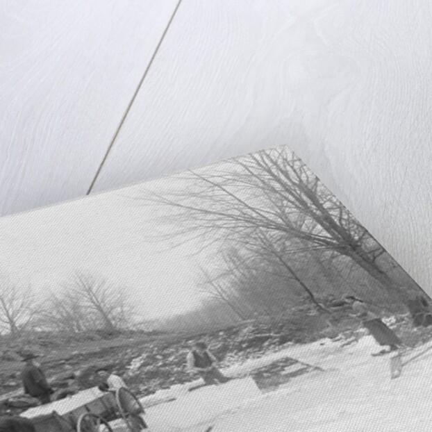 Men Cutting Ice by Anonymous