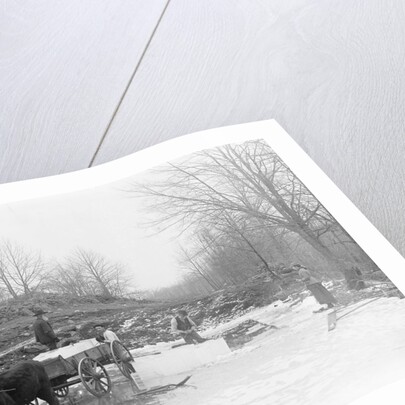 Men Cutting Ice by Anonymous