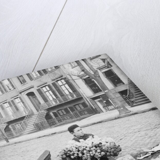 Boy Selling Flowers by Anonymous