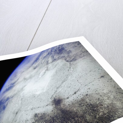 Trans-Siberian Railway from Space by Anonymous