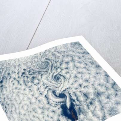 Wind Votices in the Wake of an Island by Anonymous
