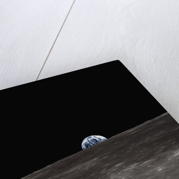 Earth Rising Above the Moon by Anonymous