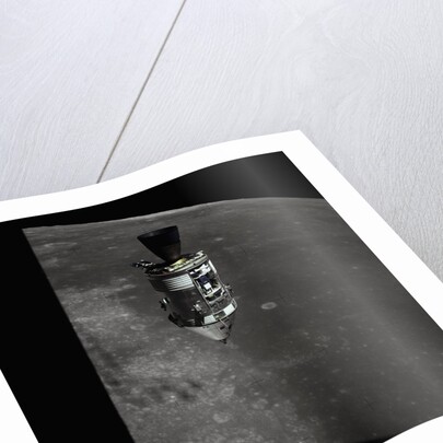 Apollo 15 Command Module Orbiting the Moon by Anonymous