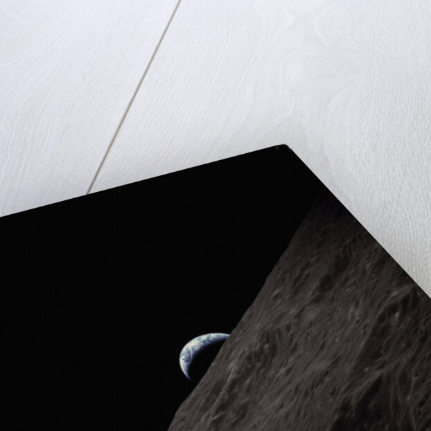 Earth Rising Above the Moon by Anonymous