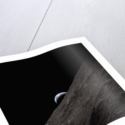 Earth Rising Above the Moon by Anonymous