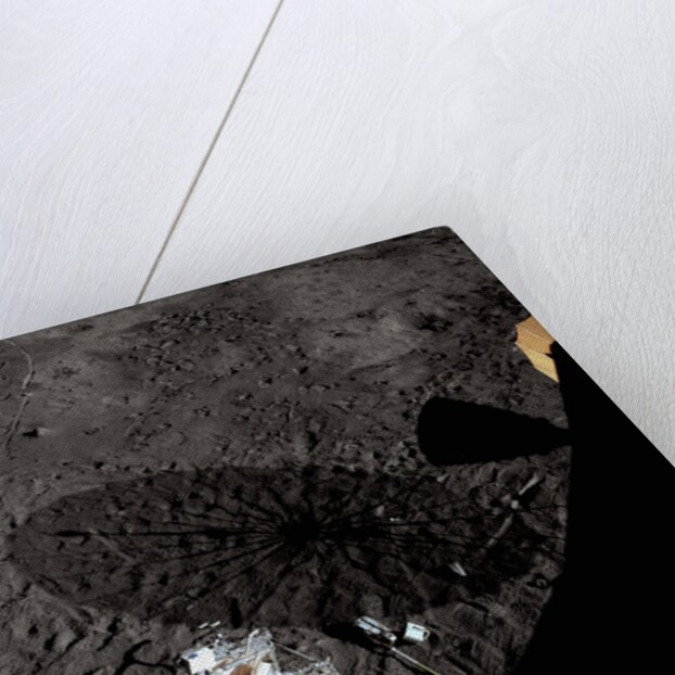 Cart and Antenna Shadow on the Moon by Anonymous