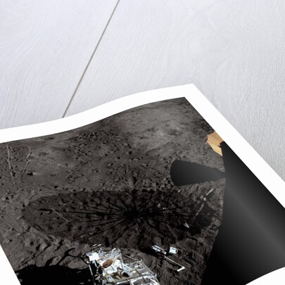 Cart and Antenna Shadow on the Moon by Anonymous