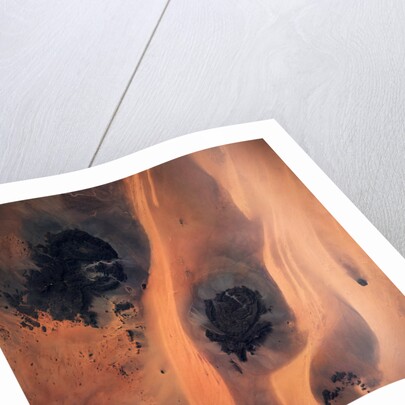 Jabal Arkenu and Jabal Uweinat Seen From Space by Anonymous
