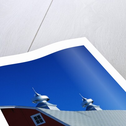 Roof on a Large Red Barn by Anonymous