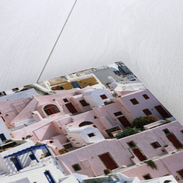 Hillside Buildings on Santorini by Anonymous