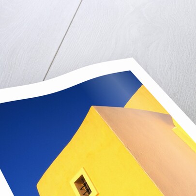 Yellow Building on Santorini by Anonymous