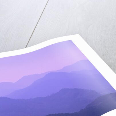Mountains Disappearing into Mist by Anonymous