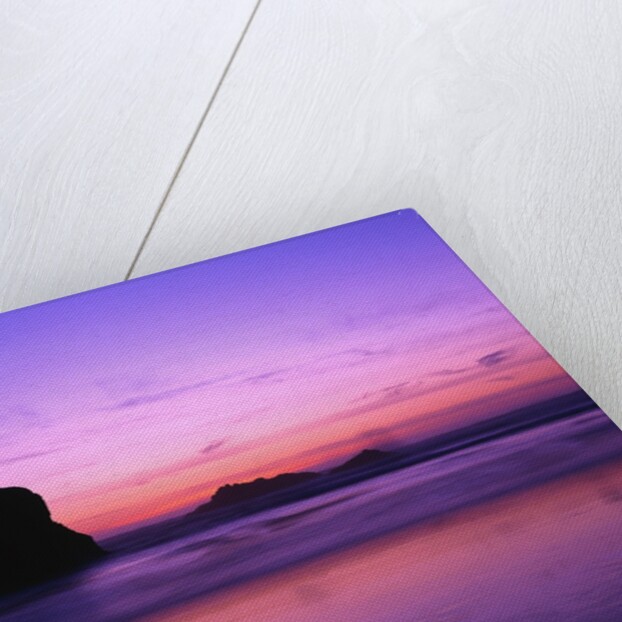 Rock Silhouetted at Twilight by Anonymous