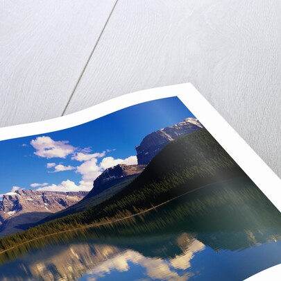Mountains Reflecting in Lake by Anonymous