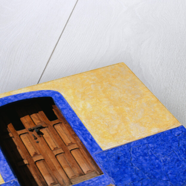 Door in Yellow and Blue House by Anonymous