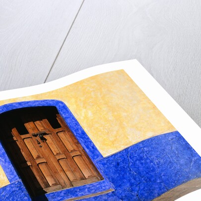 Door in Yellow and Blue House by Anonymous