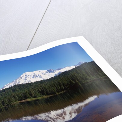Lake Reflecting Mount Rainier by Anonymous