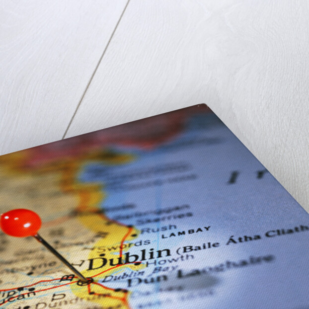 Dublin Marked on Map by Anonymous
