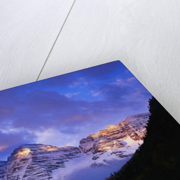 Sunrise on Snow-Covered Mountains by Anonymous