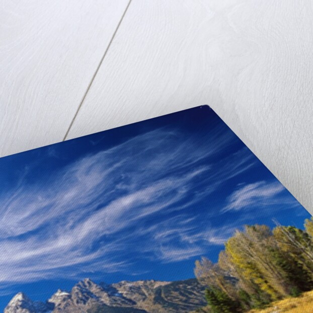 Cirrus Clouds over Teton Range and Snake River by Anonymous
