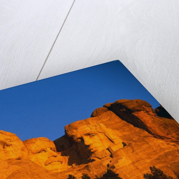 Mount Rushmore Memorial at Sunset by Anonymous