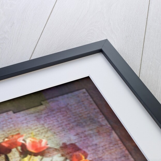 Vase of Tulips and Text by Anonymous