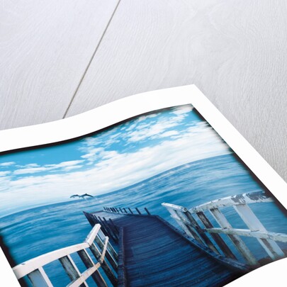 Pier and Dolphins by Anonymous