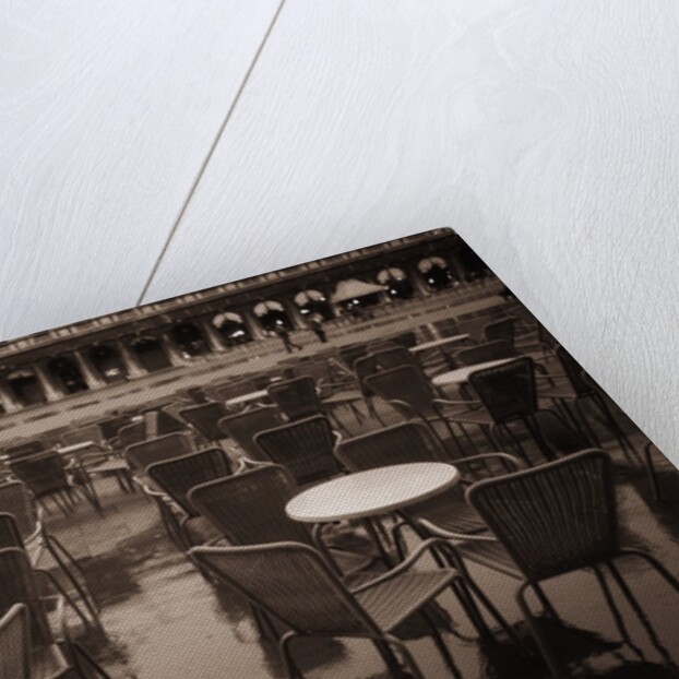 Empty Tables in Piazza San Marco by Anonymous