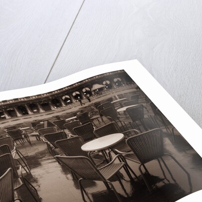Empty Tables in Piazza San Marco by Anonymous