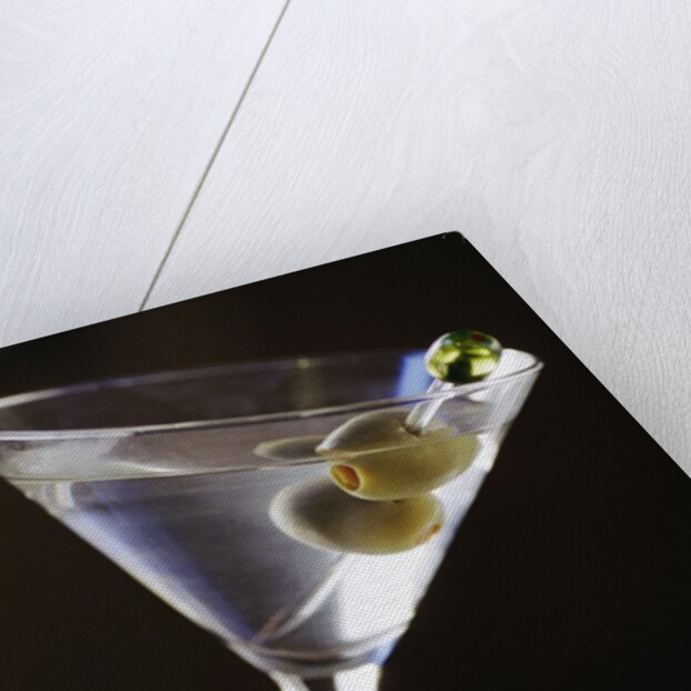 Olives in Martini Glass by Anonymous
