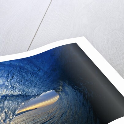 Inside Breaking Ocean Wave by Anonymous