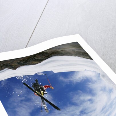 Skier Performing Jump by Anonymous